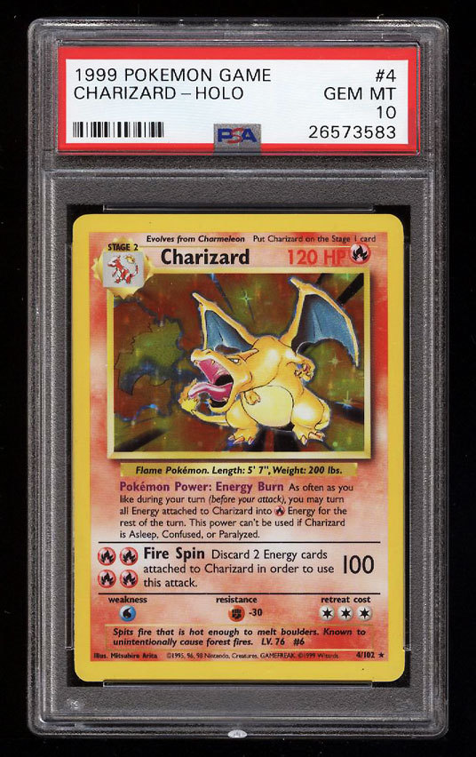 1st Edition Shadowless Base Set Charizard (PSA 10)