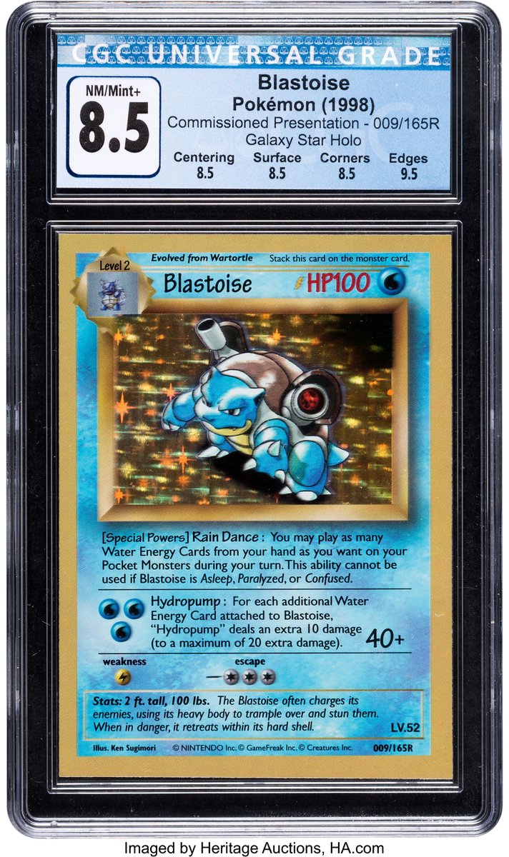 Wizards of the Coast Blastoise Presentation Galaxy Star Holo