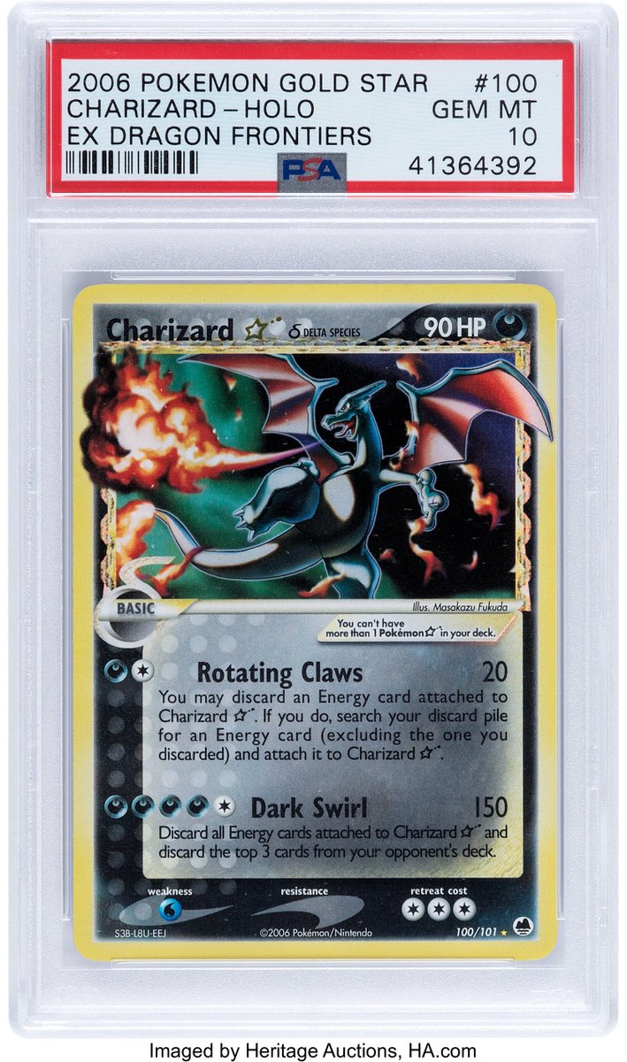 EX Dragon Frontiers Gold Star Charizard (PSA 10)