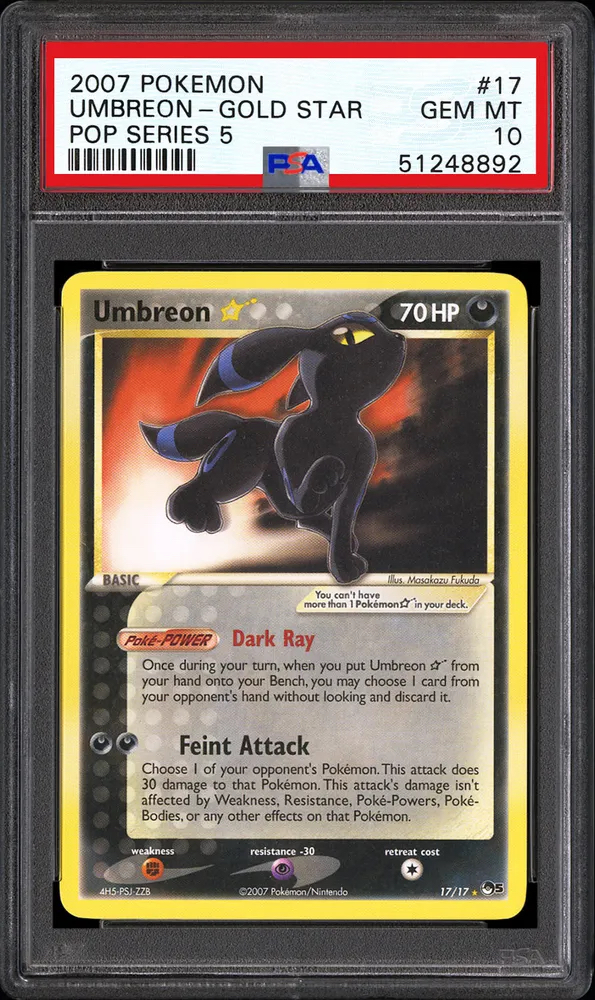 Umbreon Gold Star POP Series 5 (PSA 10)